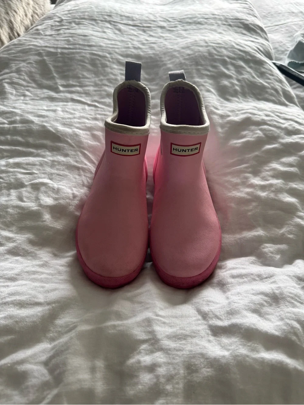 Hunter Pink Chelsea Rain Boots